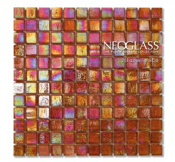 Sicis NeoGlass Iridescent Cubes Jute 203