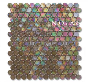Sicis NeoGlass Iridescent Barrels Satin 210.5