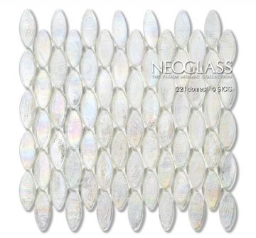 Sicis NeoGlass Iridescent Domes Flax 221