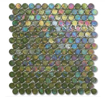 Sicis NeoGlass Iridescent Barrels Tweed 244