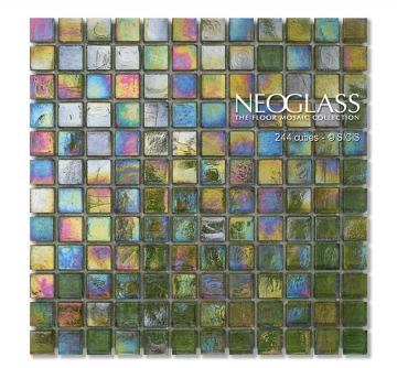 Sicis NeoGlass Iridescent Cubes Tweed 244