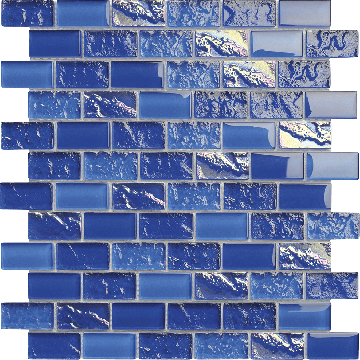 Alttoglass Bahama Bimini 1" x 2" Glass Tile