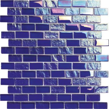 Alttoglass Neptune Cobalt 1" x 2" Glass Tile