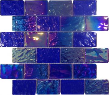 Alttoglass Pacific Dark Blue 2" x 3" Glass Tile