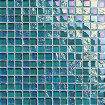Alttoglass Neptune Turquoise 1" x 1" Glass Tile