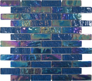 Alttoglass Pacific Turquoise 1" x 3" Glass Tile