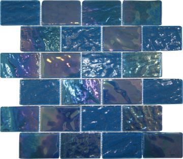 Alttoglass Pacific Turquoise 2" x 3" Glass Tile