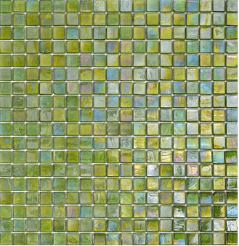 Sicis Glimmer Kiwi 125, 5/8" x 5/8"- Glass Tile