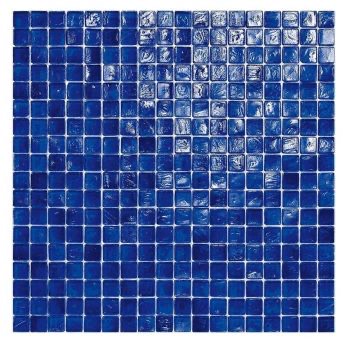 Sicis Waterglass Blue Streak 19, 5/8" x 5/8"- Glass Tile