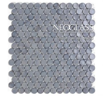 Sicis NeoGlass Murano Barrels Titanium 2